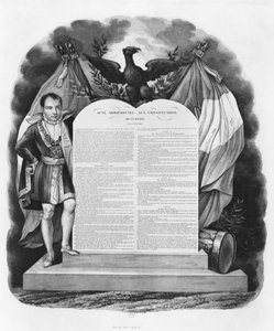 Tilläggsakt av den 22 april 1815 till rikets konstitutioner av French School